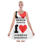 I love American breakfast Velvet Skater Dress