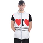 I love American breakfast Men s Puffer Vest