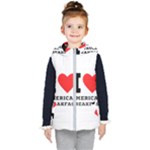 I love American breakfast Kids  Hooded Puffer Vest