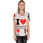 I love American breakfast Women s V-Neck Scrub Top