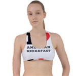 I love American breakfast Criss Cross Racerback Sports Bra