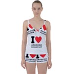 I love American breakfast Tie Front Two Piece Tankini