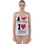 I love American breakfast Twist Front Tankini Set