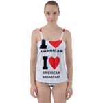 I love American breakfast Twist Front Tankini Set