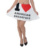 I love American breakfast Velvet Skater Skirt