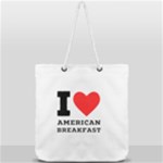 I love American breakfast Full Print Rope Handle Tote (Large)