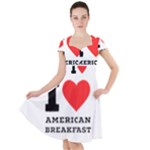 I love American breakfast Cap Sleeve Midi Dress