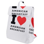 I love American breakfast Flap Top Backpack