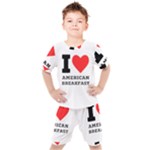 I love American breakfast Kids  Tee and Shorts Set