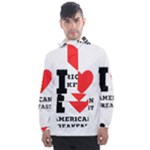 I love American breakfast Men s Front Pocket Pullover Windbreaker