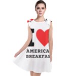 I love American breakfast Tie Up Tunic Dress