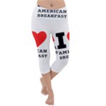 I love American breakfast Lightweight Velour Capri Yoga Leggings