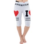 I love American breakfast Lightweight Velour Cropped Yoga Leggings