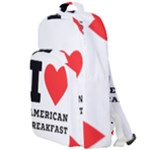 I love American breakfast Double Compartment Backpack