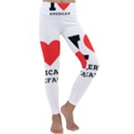 I love American breakfast Kids  Lightweight Velour Classic Yoga Leggings