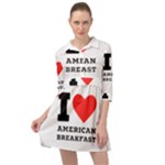 I love American breakfast Mini Skater Shirt Dress