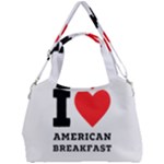 I love American breakfast Double Compartment Shoulder Bag