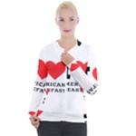 I love American breakfast Casual Zip Up Jacket