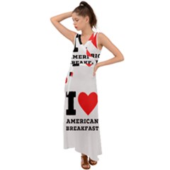 V-Neck Chiffon Maxi Dress 