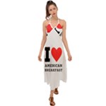 I love American breakfast Halter Tie Back Dress 