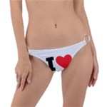 I love American breakfast Ring Detail Bikini Bottoms