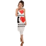 I love American breakfast Waist Tie Cover Up Chiffon Dress