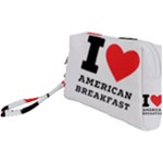 I love American breakfast Wristlet Pouch Bag (Small)