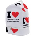 I love American breakfast Zip Bottom Backpack