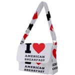 I love American breakfast Full Print Messenger Bag (L)