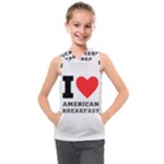 I love American breakfast Kids  Sleeveless Hoodie