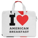 I love American breakfast MacBook Pro 13  Double Pocket Laptop Bag