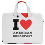 I love American breakfast MacBook Pro 16  Double Pocket Laptop Bag 