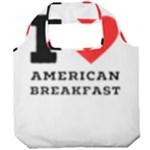 I love American breakfast Foldable Grocery Recycle Bag