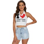 I love American breakfast Backless Halter Cami Shirt