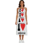 I love American breakfast Sleeveless Shoulder Straps Boho Dress