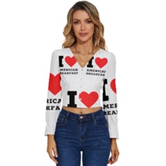 Long Sleeve V-Neck Top 