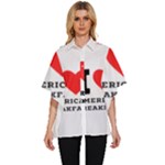 I love American breakfast Women s Batwing Button Up Shirt