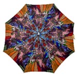Beauty Stained Glass Castle Building Straight Umbrellas