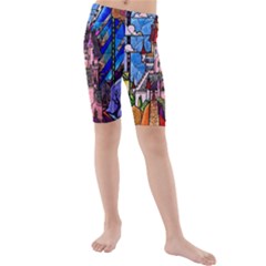 Kids  Mid Length Swim Shorts 