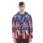 Beauty Stained Glass Castle Building Men s Hooded Windbreaker