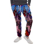 Beauty Stained Glass Castle Building Men s Jogger Sweatpants