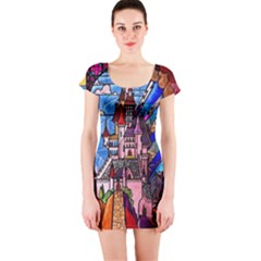 Short Sleeve Bodycon Dress Front