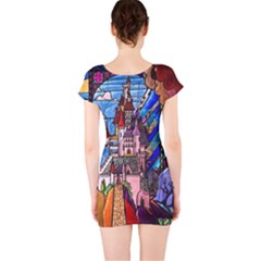 Short Sleeve Bodycon Dress Back