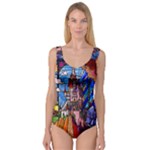 Beauty Stained Glass Castle Building Princess Tank Leotard 