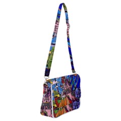 Shoulder Bag with Back Zipper 