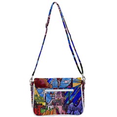 Shoulder Bag with Back Zipper 
