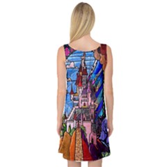 Sleeveless Satin Nightdress Back
