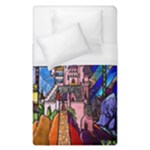 Beauty Stained Glass Castle Building Duvet Cover (Single Size)
