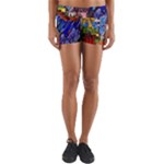 Beauty Stained Glass Castle Building Yoga Shorts