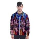 Beauty Stained Glass Castle Building Men s Windbreaker